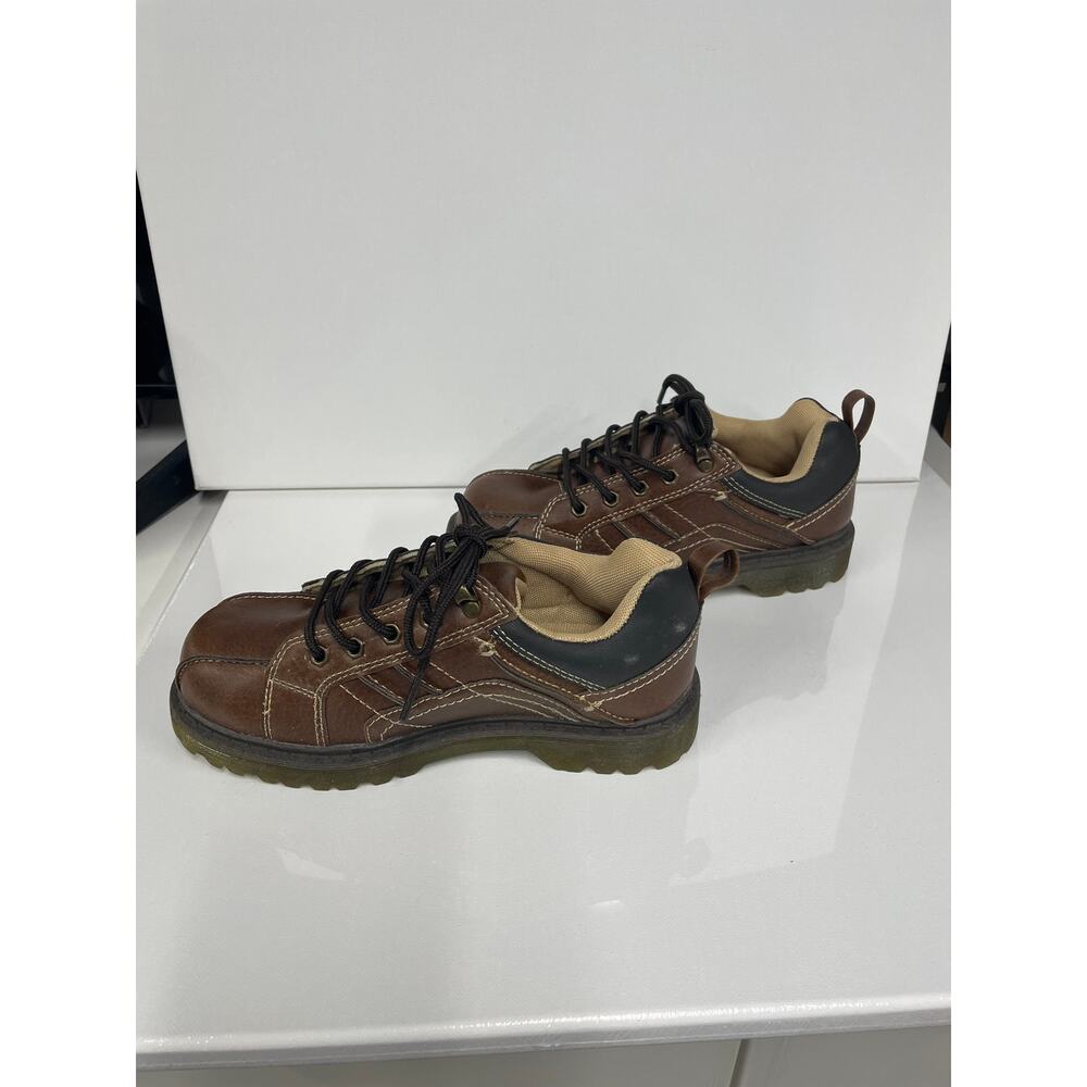 Arizona Jean Co. Gage Boys Youth Shoes 3 Medium Brown Non Marking Rubber Soles - Picture 3 of 9